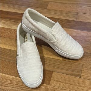 Keds Cream Textured Slip-On Shoes